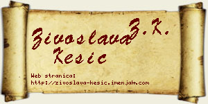 Živoslava Kesić vizit kartica